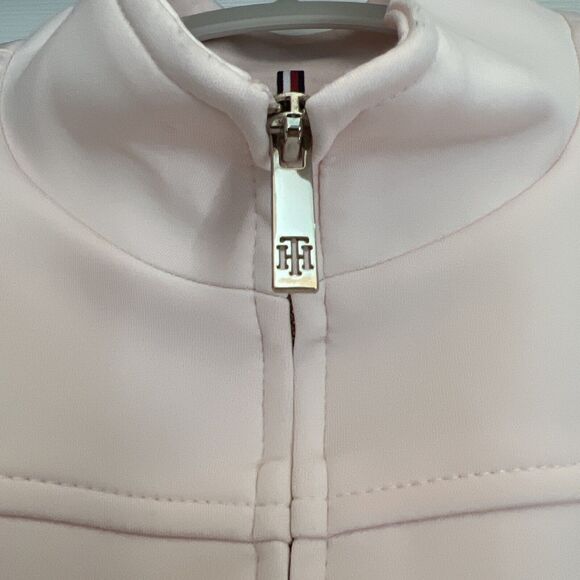 Tommy Hilfiger Sleeveless BodyCon Zip Front Belted Scuba Sheath Dress - Picture 4 of 10